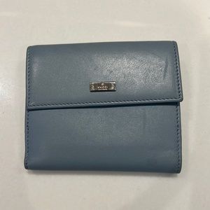 Authentic GUCCI. leather wallet Tiffany blue